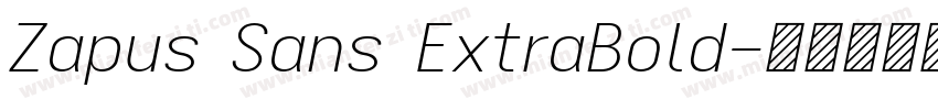 Zapus Sans ExtraBold字体转换